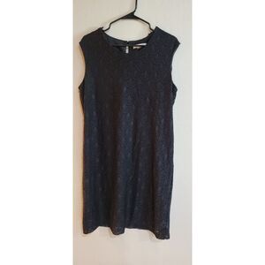 Allison Daley womens sheath dress petite black lacy lined‎ 10/12